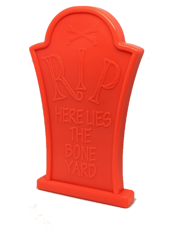 Headstone Ultra Durable Nylon Dog Chew Toy bright orange indestructible chew toy for aggressive dogs