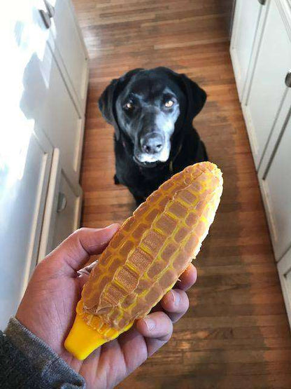 Corn on the Cob Nylon Dog Toy - USA Made Heavy Chewer Durable Chew Toy
