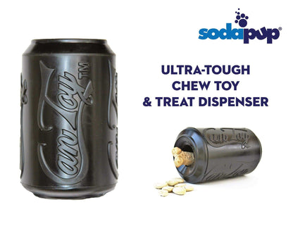 SP Magnum Can Toy ultra durable rubber chew toy and treat dispenser for power chewers by Sodapup