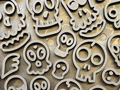Zombie eMat - Enrichment Lick Mat for Dogs and Cats | Halloween Skull Design | SodaPup