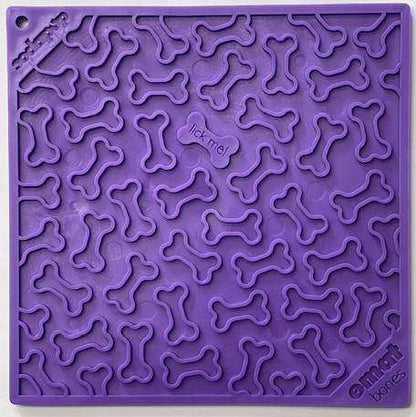 Bones eMat dog lick mat with playful bone texture for anxiety relief and mental stimulation