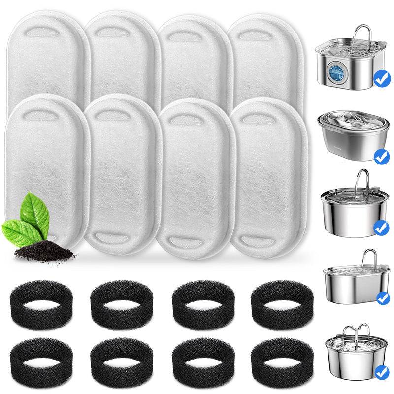 Petlibro stainless steel pet water fountain filter core and cotton replacements