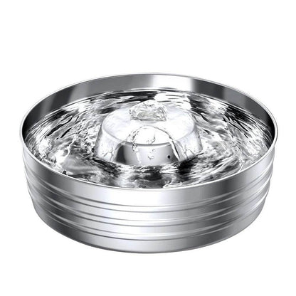 Stainless steel pet water dispenser with automatic circulation and filtration