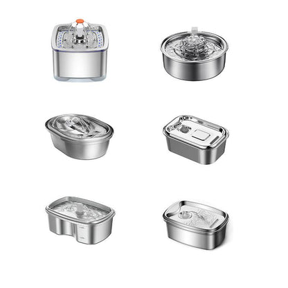 Smart stainless steel pet water dispenser with 3.2L capacity