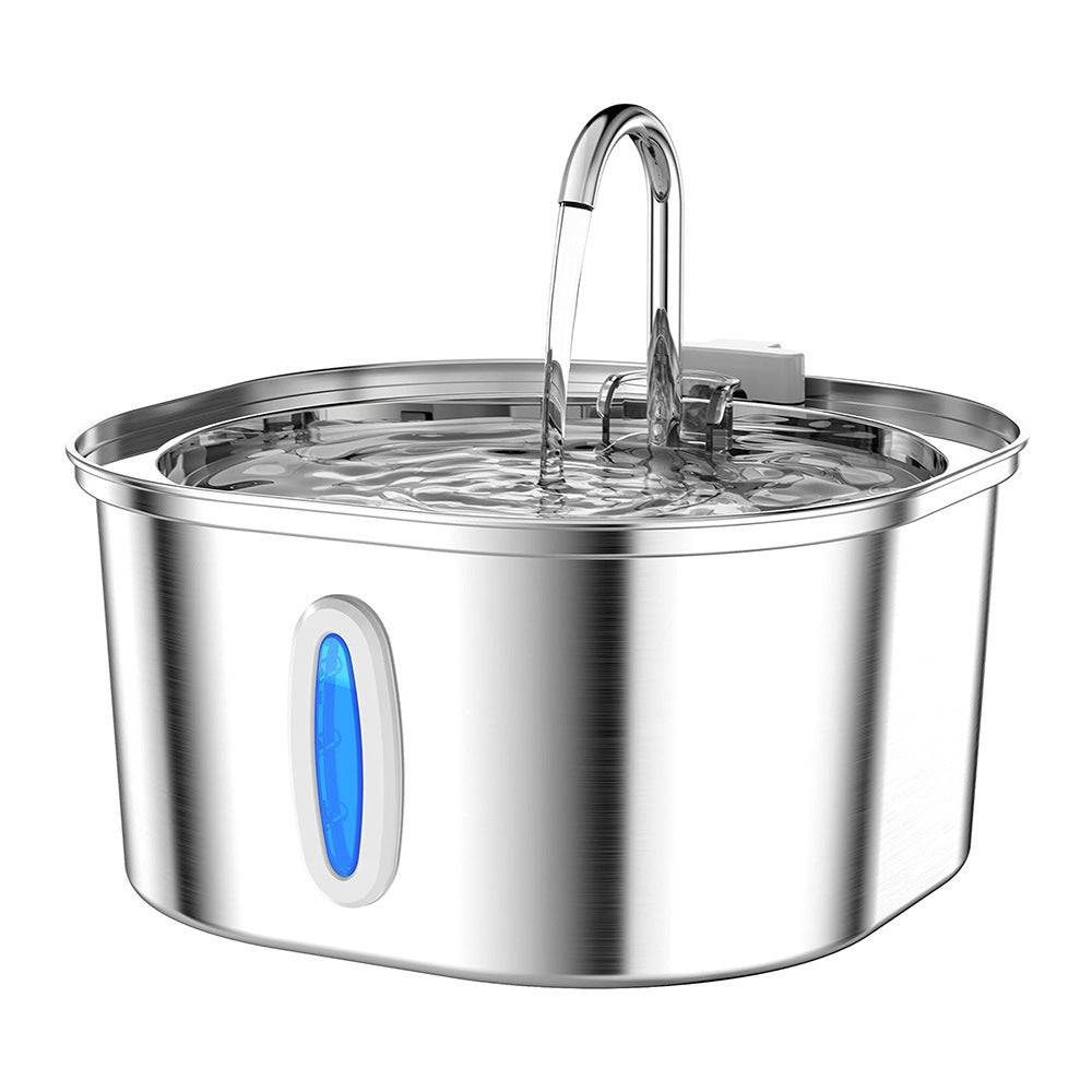 Stainless steel smart pet water dispenser with filtration