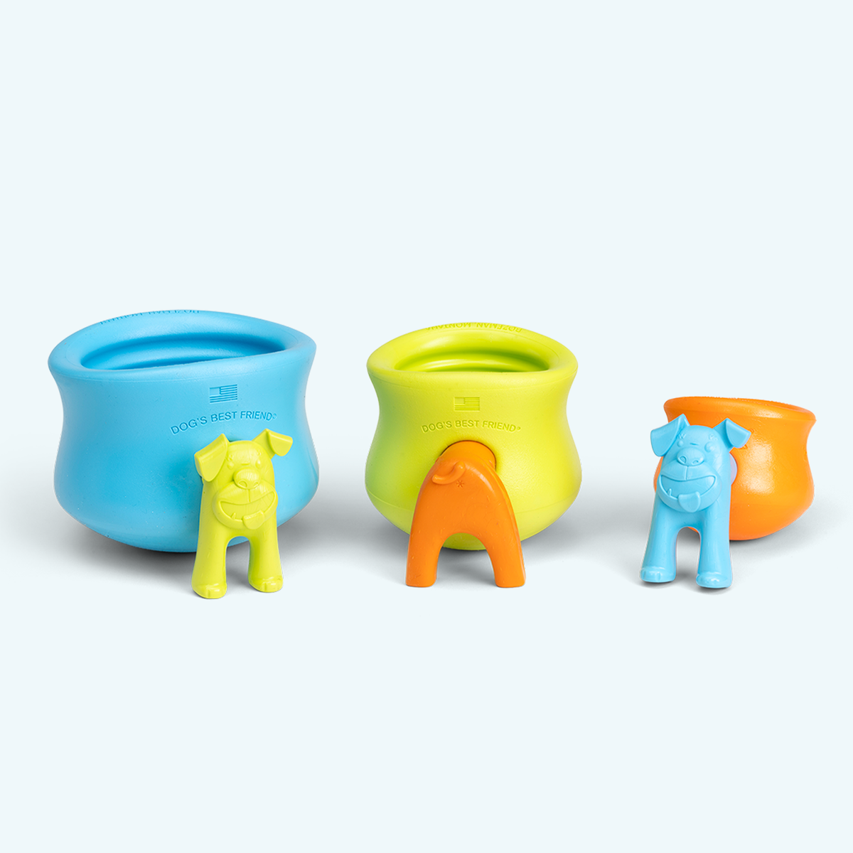 Toppl Stopper accessory with head and tail pieces for West Paw Toppl toy