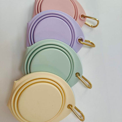 Collapsible Double Pet Bowl – Lightweight & Portable Travel Essential