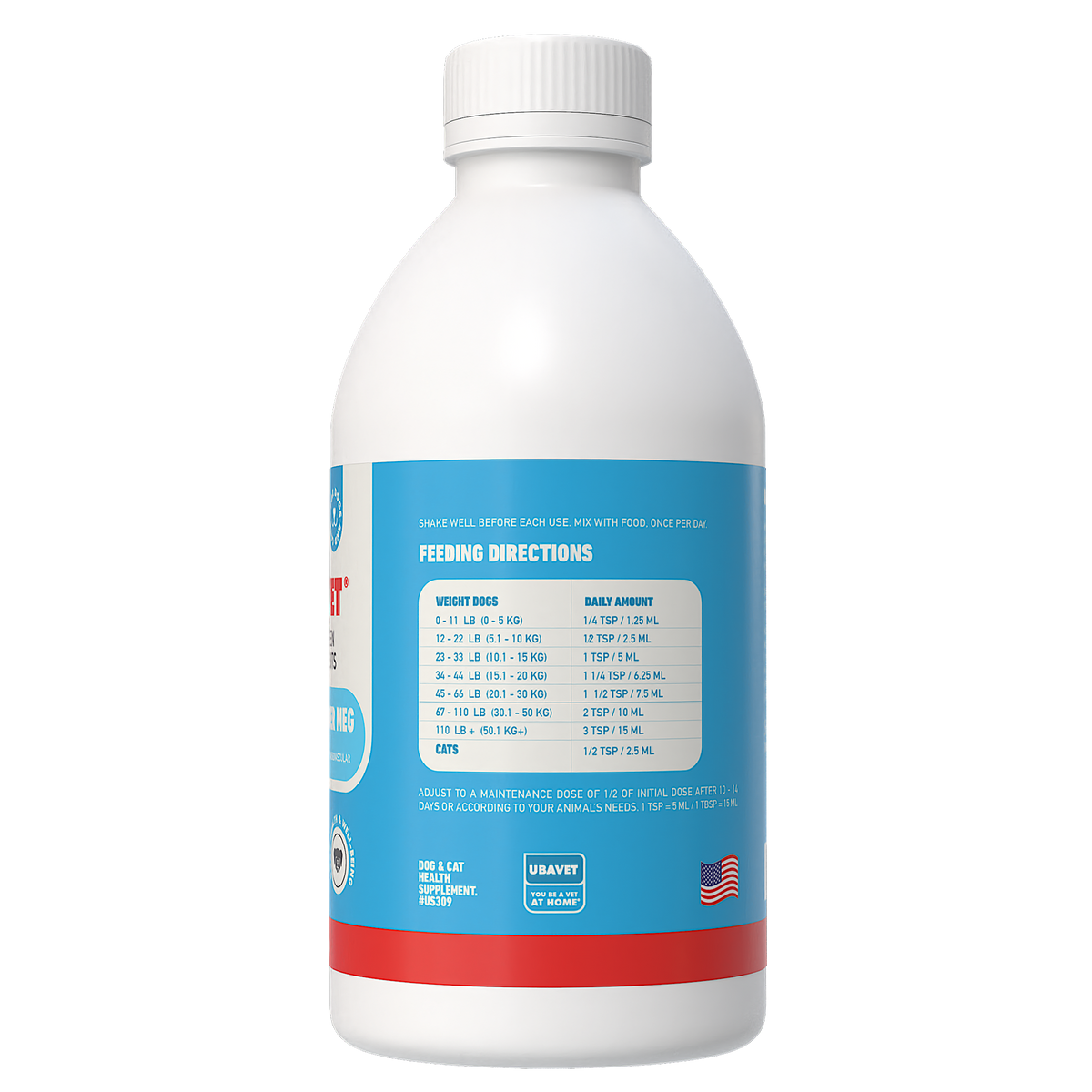 UBAVET Joint Power MEG maximum joint support liquid for dogs and cats