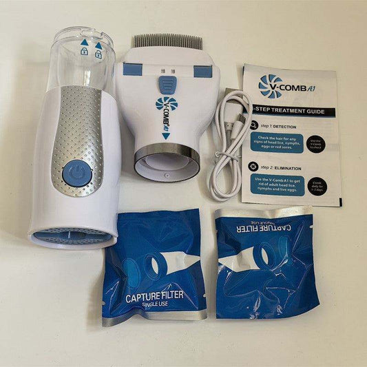 USB rechargeable pet lice remover with stainless steel needles for dogs and cats