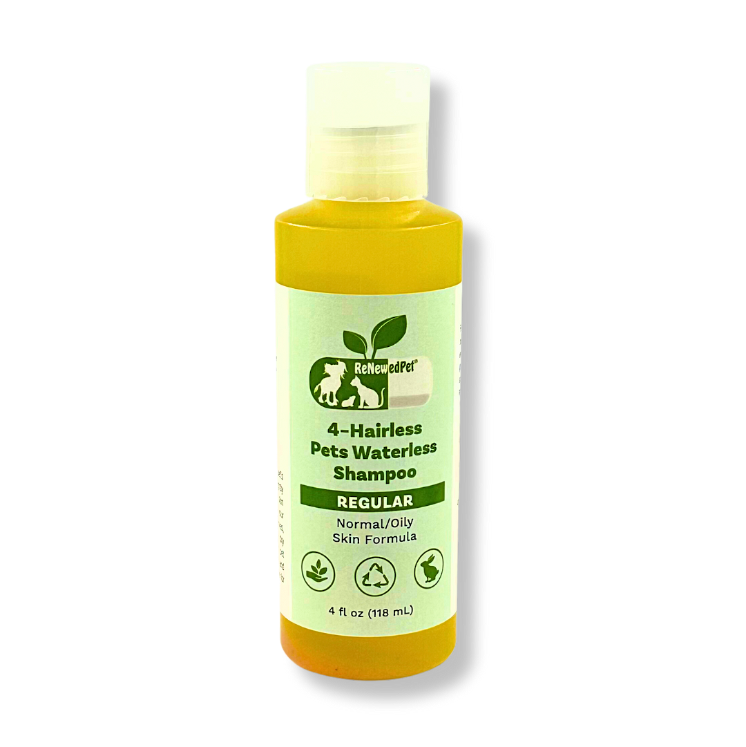 4-HAIRLESS PETS regular waterless shampoo bottle for hairless pets