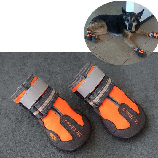 Durable waterproof boots for medium to large dogs with anti-slip soles