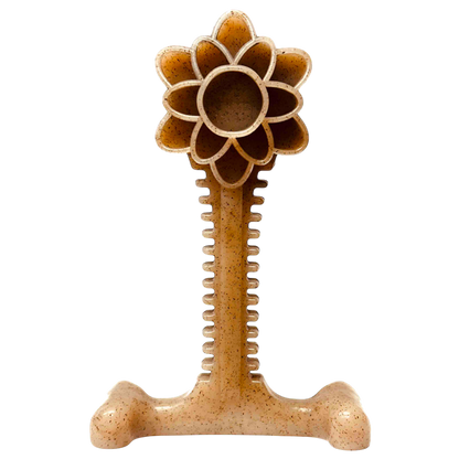 Honey Bone Dental Flower Tower indestructible nylon dog chew toy for power chewers with dental health benefits