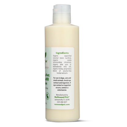 Natural reusable pet wipes solution refill for dogs and cats by ReNewedPet