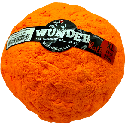 Durable handmade natural rubber WUNDERball fetch toy for dogs