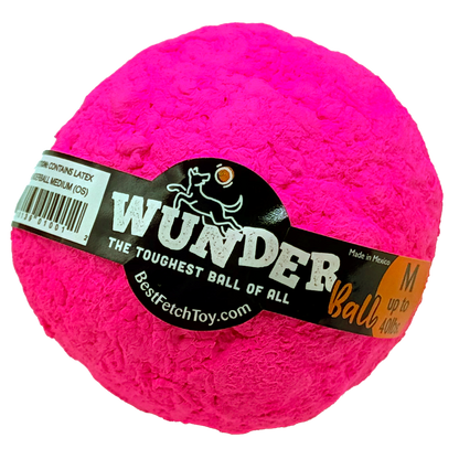 WUNDERball durable natural rubber dog fetch toy with unpredictable bounce