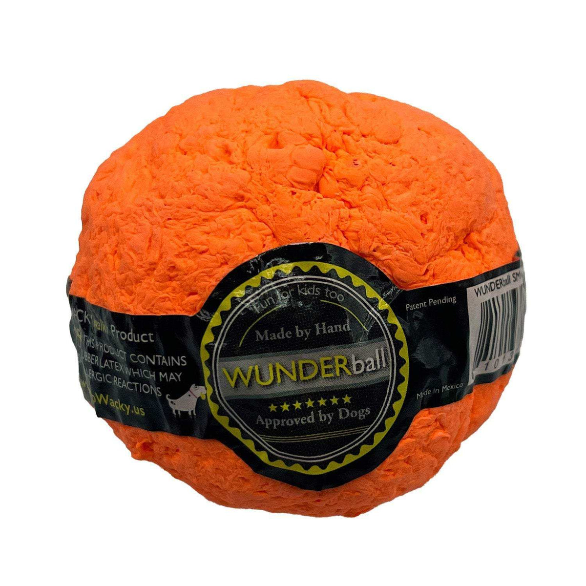 WUNDERball durable natural rubber dog fetch toy with unpredictable bounce