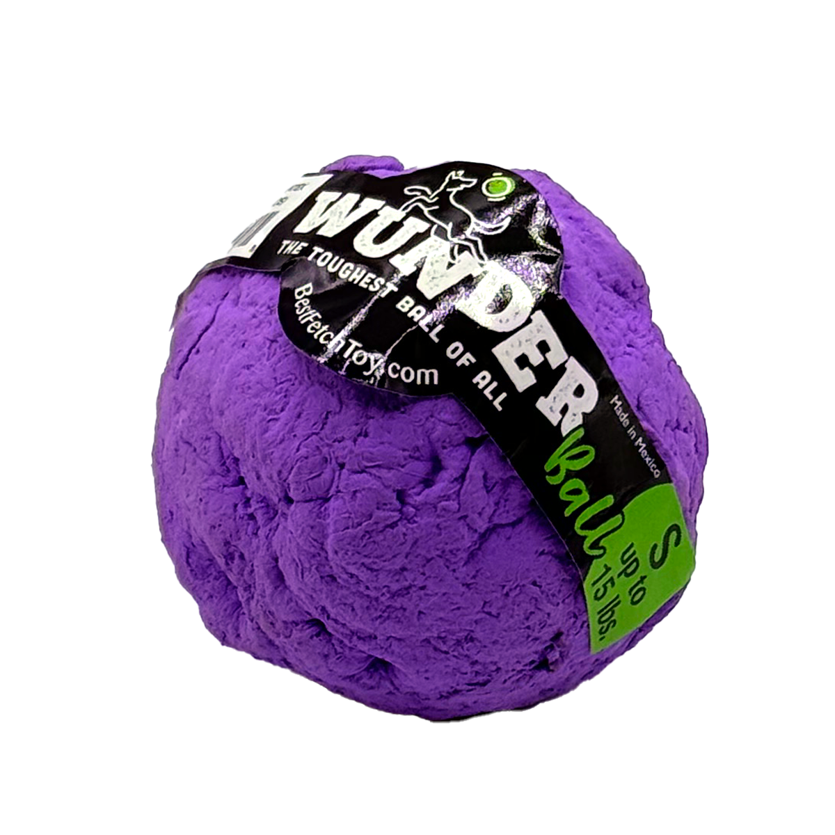 WUNDERball durable natural rubber dog fetch toy with unpredictable bounce