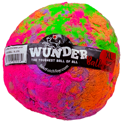 WUNDERball best fetch dog toy made of natural rubber with unpredictable bounce