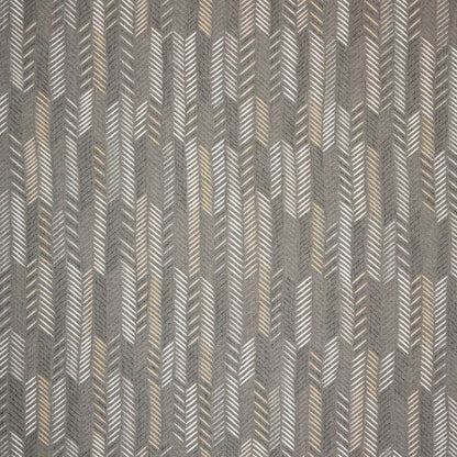Gray Sunbrella fabric with hand-drawn chevron pattern for round pet bed upholstery